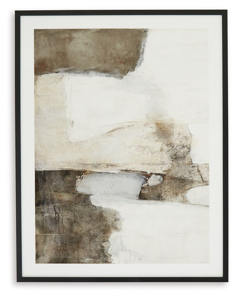 Aldricton - Wall Art - Brown / White