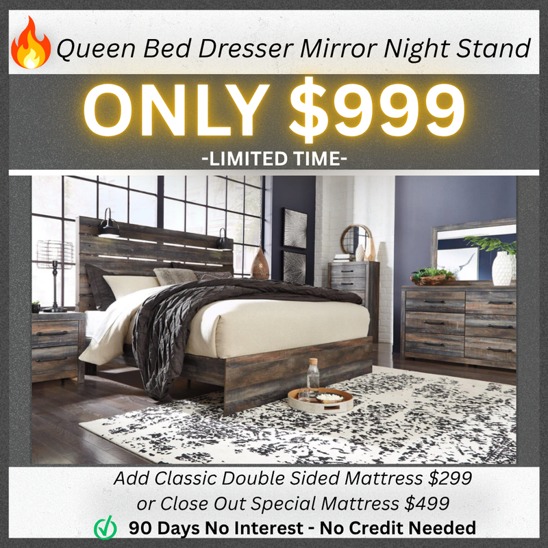 Queen Bed Dresser Mirror Nightstand