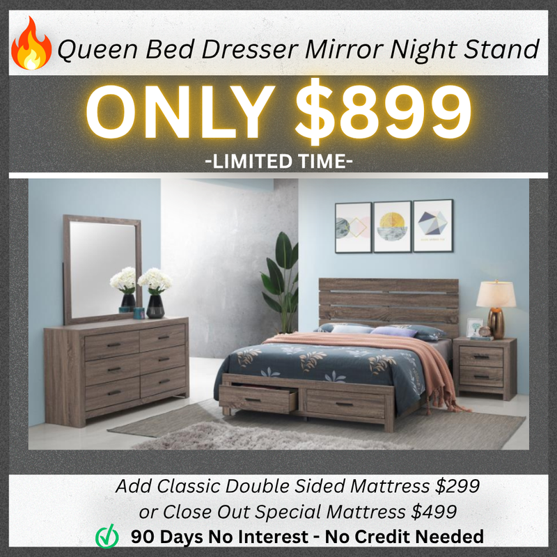 Queen Bed Dresser Mirror Nightstand