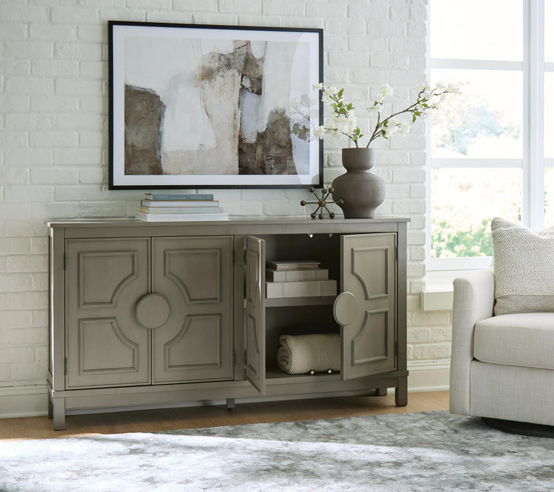 Darlock - Accent Cabinet - Warm Gray