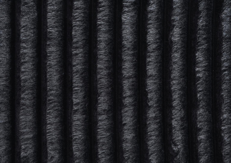 U247 - Corduroy 3 Piece Sectional - Black