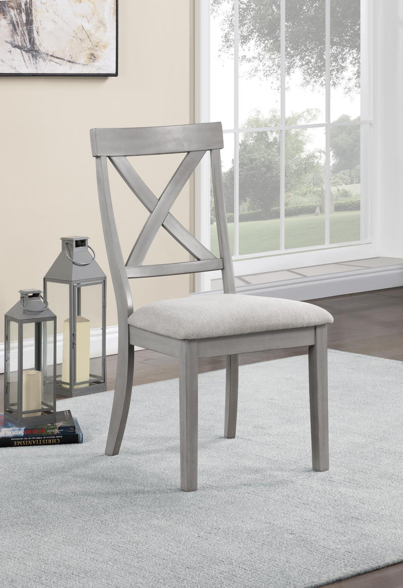 D166 - Dining Upholstered Side Chair (Set of 2) - Gray