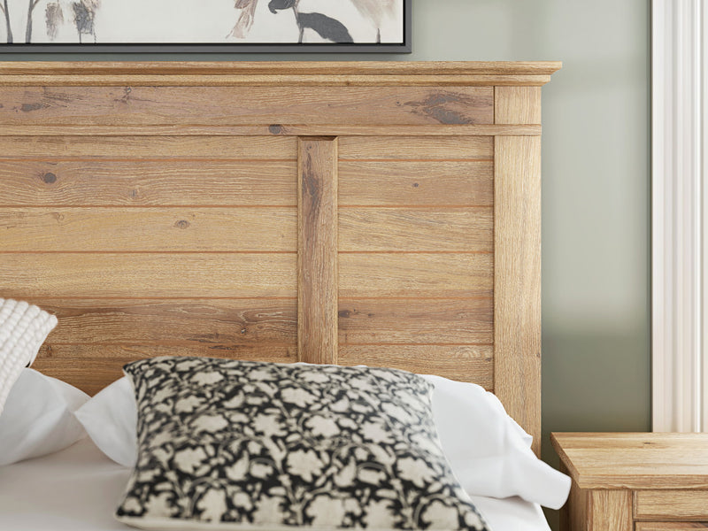 Makidern - Panel Storage Bed With 2 Under Bed Storage Units
