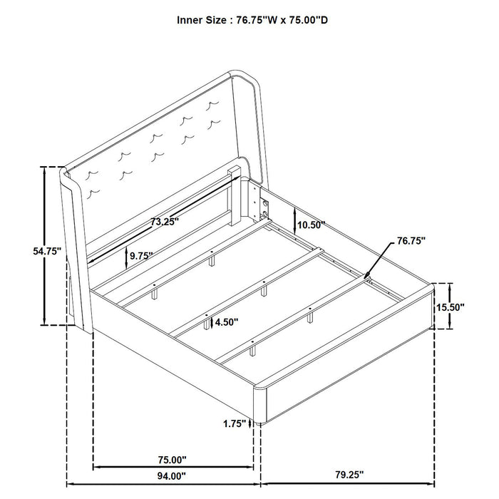 Leandro Wingback Bed