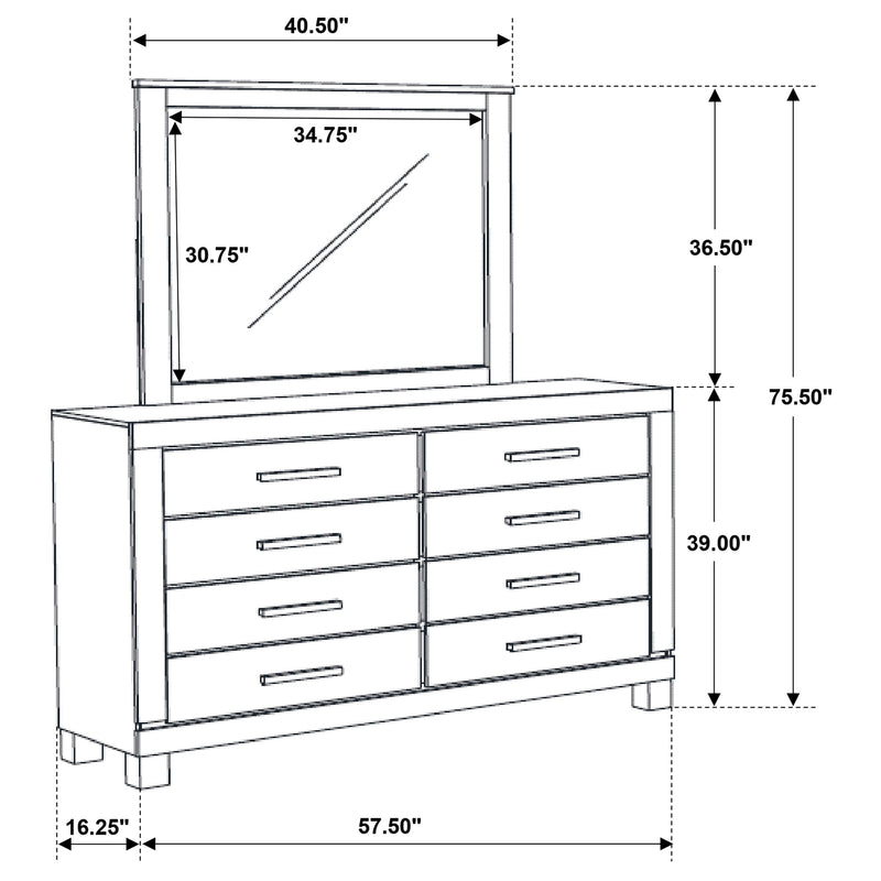 Woodmont Dresser with Mirror