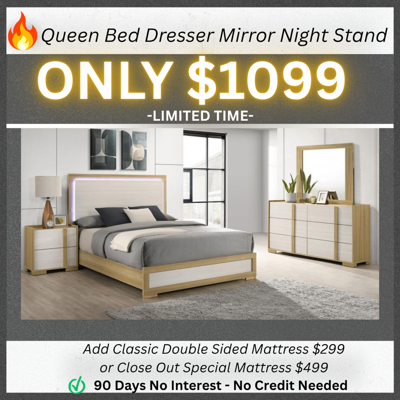 Queen Bed Dresser Mirror Nightstand
