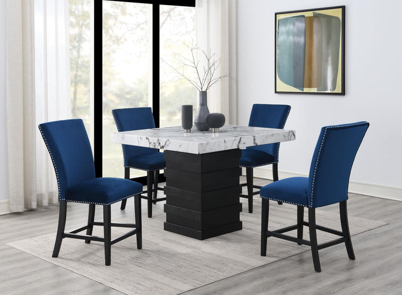 D138 - Counter Height Table - White / Black