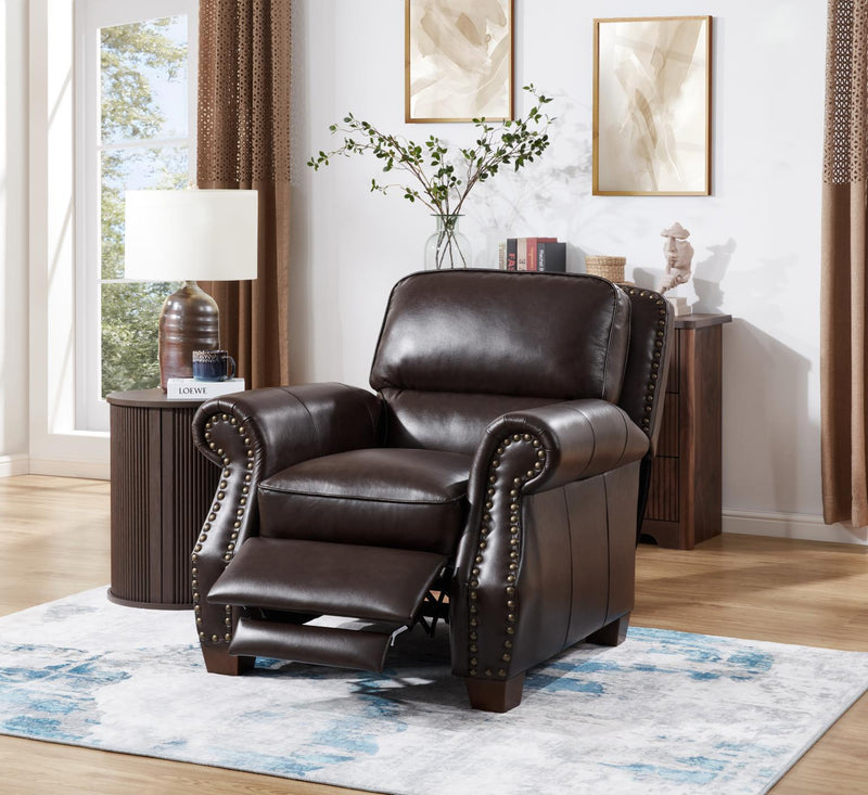 U212 - Faux Leather Recliner Chair - Brown