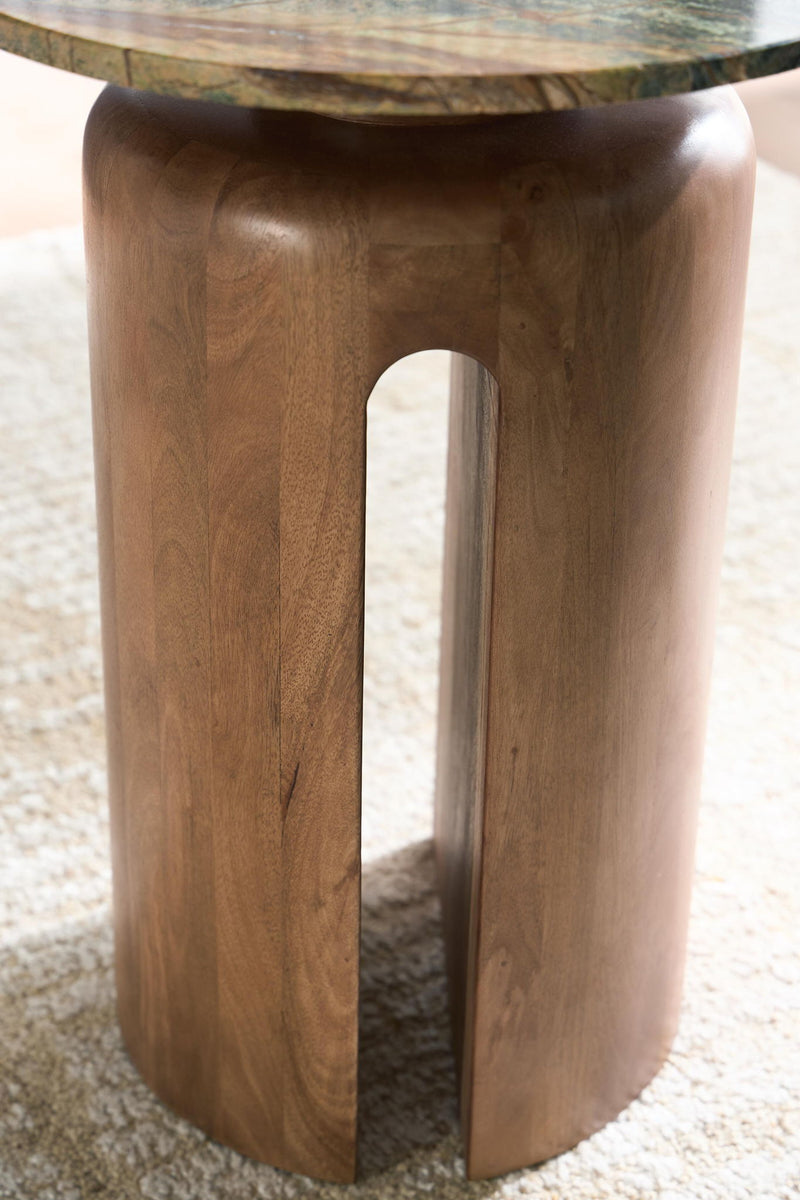 Caplow - Accent Table - Brown / Green