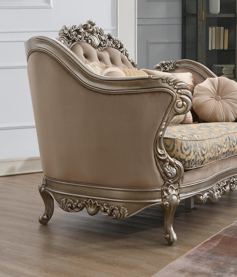 U197 - Traditional Loveseat - Brown