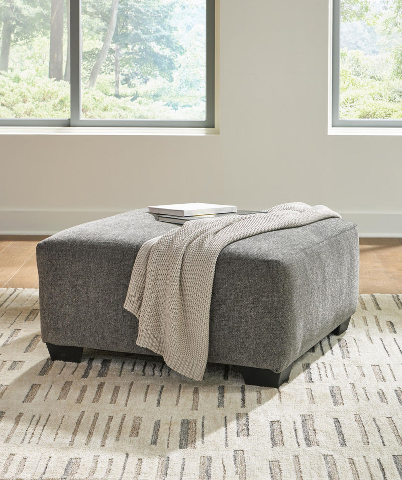 Clarington - 2 Pc. - 3-Piece Sectional And Oversized Ottoman - Greystone