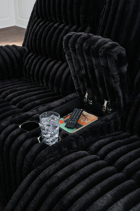 Rhine Falls Reclining Loveseat with Console