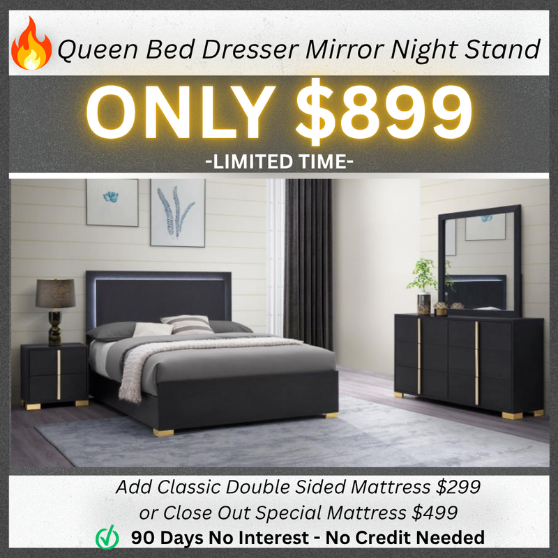 Queen Bed Dresser Mirror Nightstand