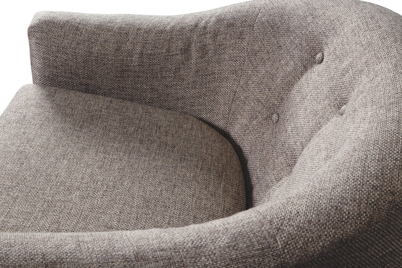 Upshur - Swivel Glider Accent Chair - Taupe