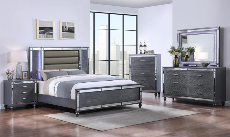B223 - Nightstand - Charcoal Gloss