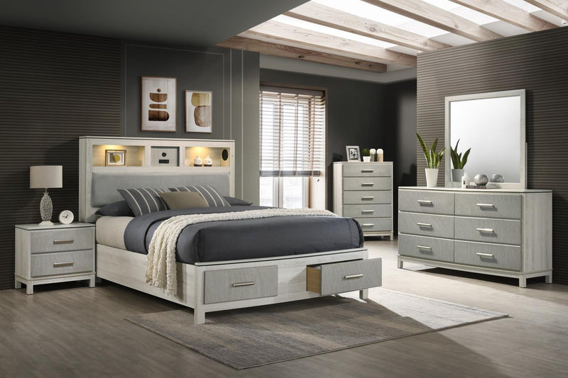 B261 - Dresser - Light Beige / Dove Gray