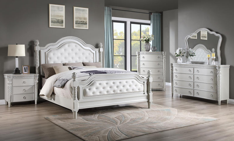 B033 - Nightstand - White