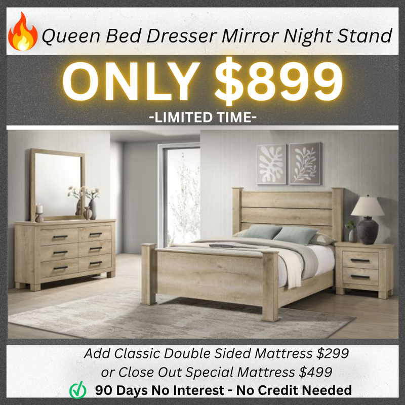 Queen Bed Dresser Mirror Nightstand