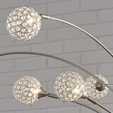 Winter - Metal Arc Lamp  - Silver Finish