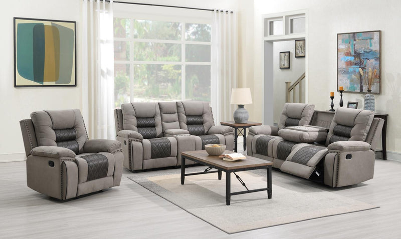 U142 - Motion Glider Loveseat - Charcoal
