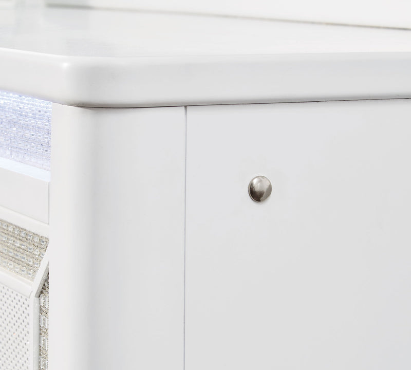 Chalanna - Dresser And Mirror - White