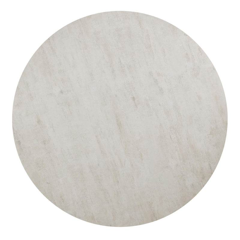 D178 - Melamin Round Dining Table - Black / Ivory