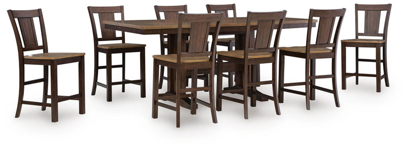 Rylandeen - Counter Height Extension Dining Table Set