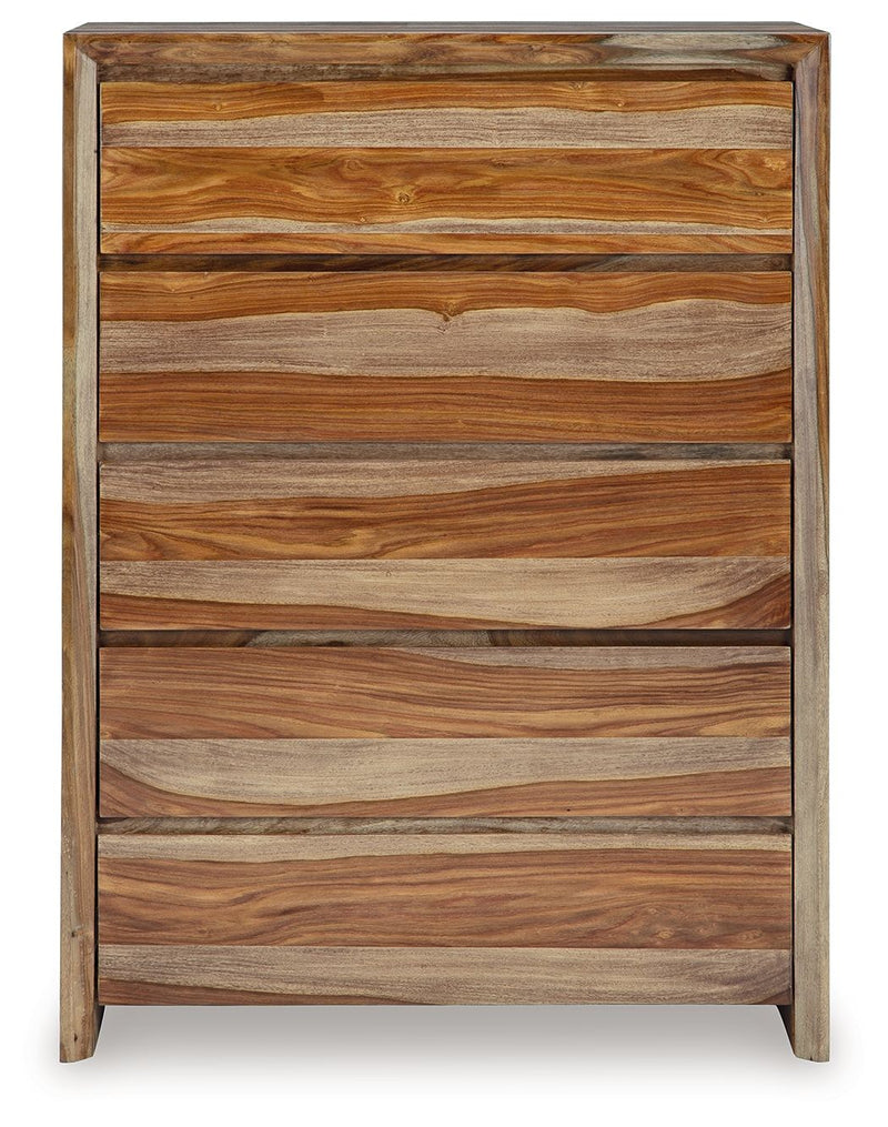 Dressonni - Five Drawer Chest - Brown