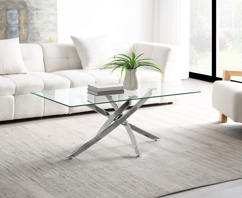 T240 - Chrome Table Set (Set of 3) - Gray