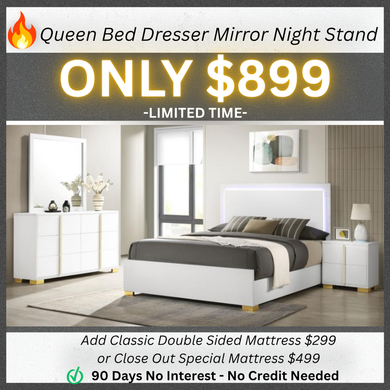 Queen Bed Dresser Mirror Nightstand