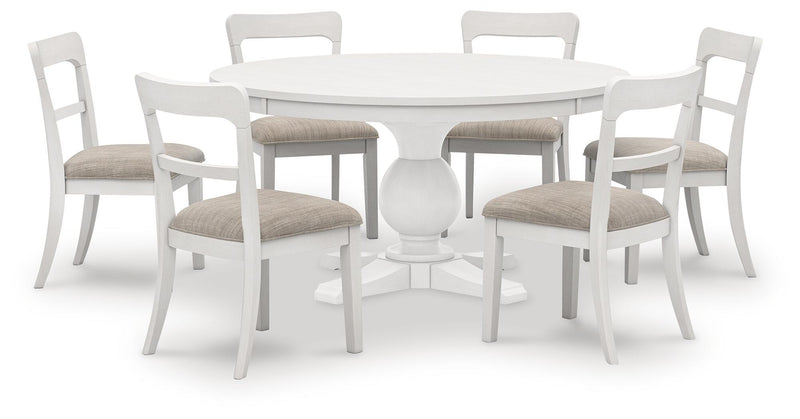 Greddinton - Round Dining Table Set