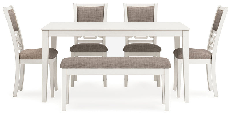 Erinberg - Dining Room Table Set (Set of 6) - Antique White