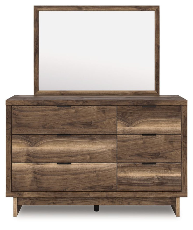 Chirason - 3 Pc. - Full Panel Storage Bed, Dresser And Mirror - Brown