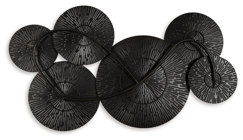 Rhetlen - Wall Decor - Black / Gold Finish