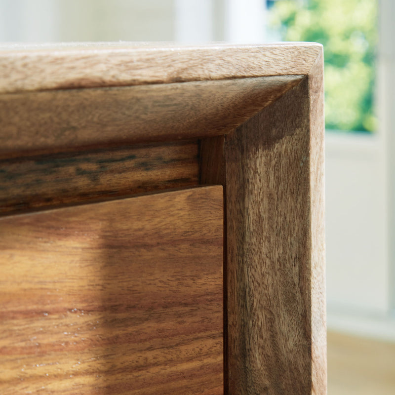 Dressonni - Two Drawer Night Stand - Brown