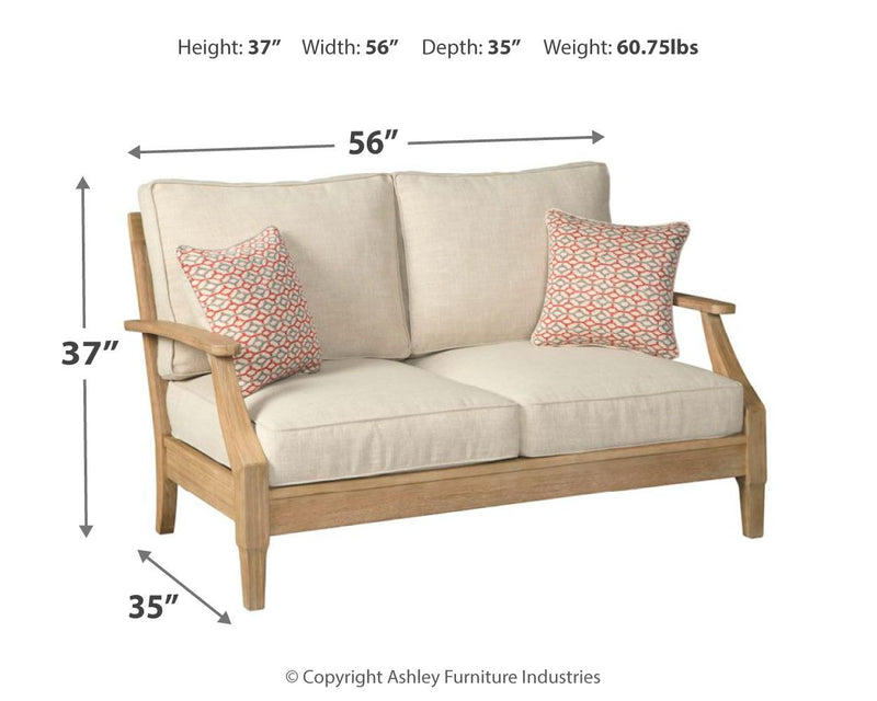 Clare View - Loveseat w/Cushion - Beige
