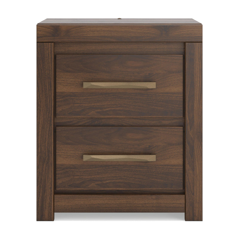 Janfyn - Two Drawer Night Stand - Brown