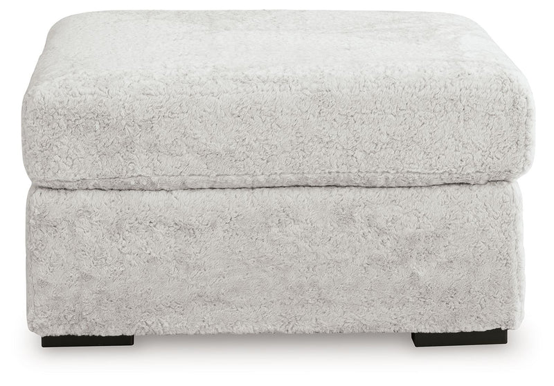 Cuddle Plush - 3 Pc. - 3-Piece Sectional, Chair And Ottoman - Arctic