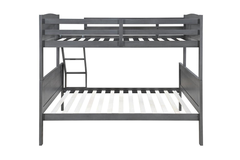 S093 - Twin / Full Bunk Bed - Antique Gray