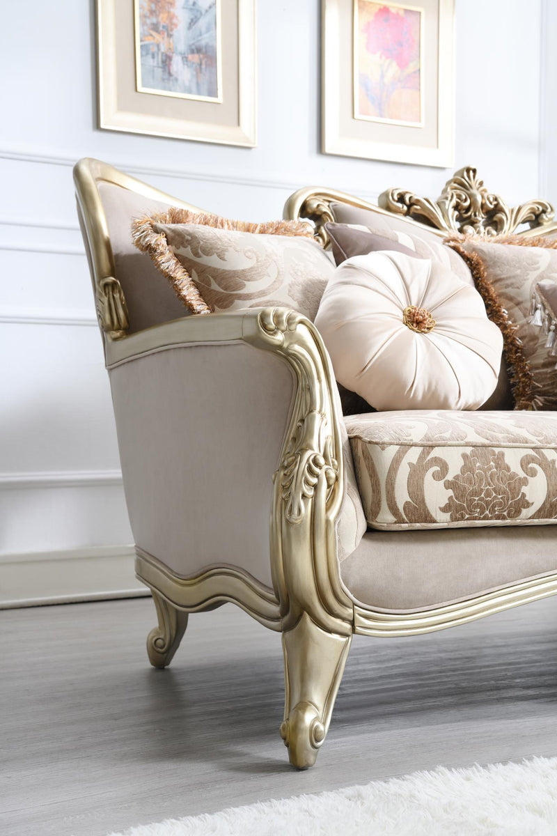 U199 - Traditional Loveseat - Beige