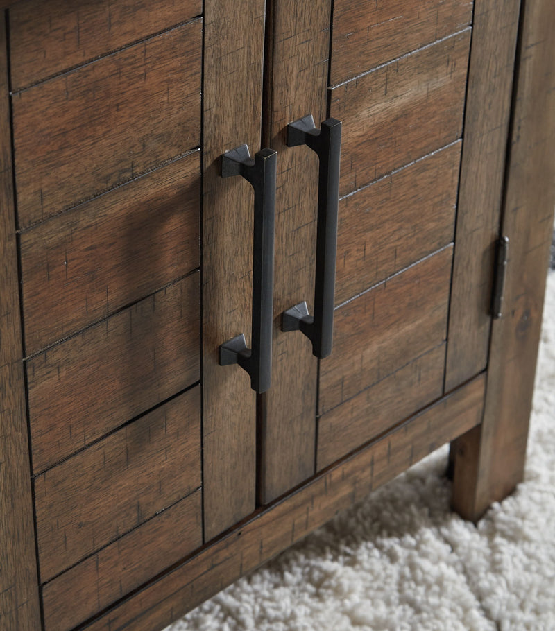 Moriville - Rectangular End Table - Grayish Brown