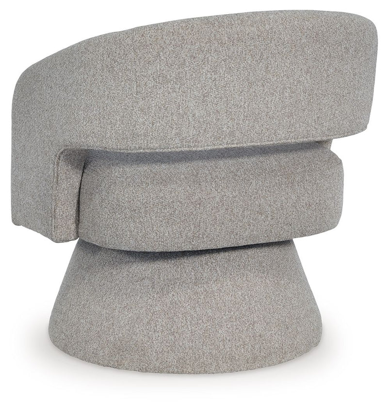 Nashkins - Swivel Accent Chair - Pebble