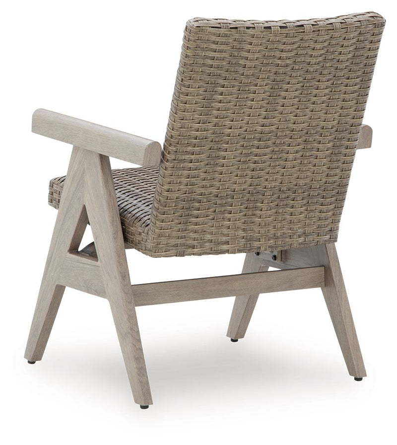 Cliff Trails - Rocking Arm Chair (Set of 2) - Beige