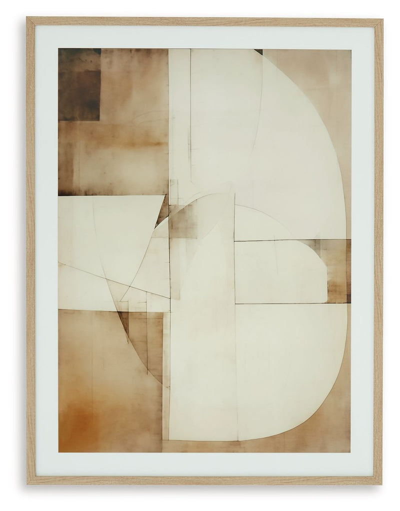 Corlain - Wall Art - Brown / Tan / White