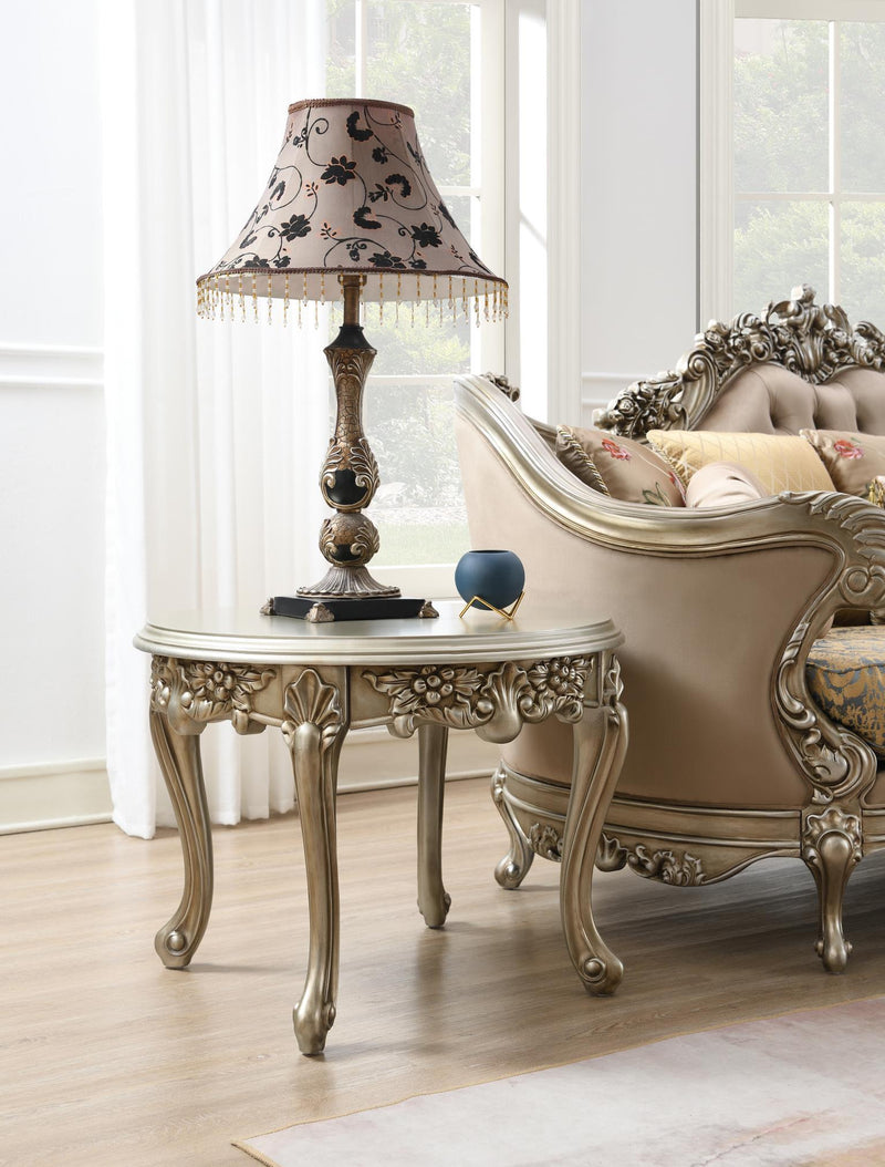 T197 - Coffee Table & 2 End Tables - Champagne