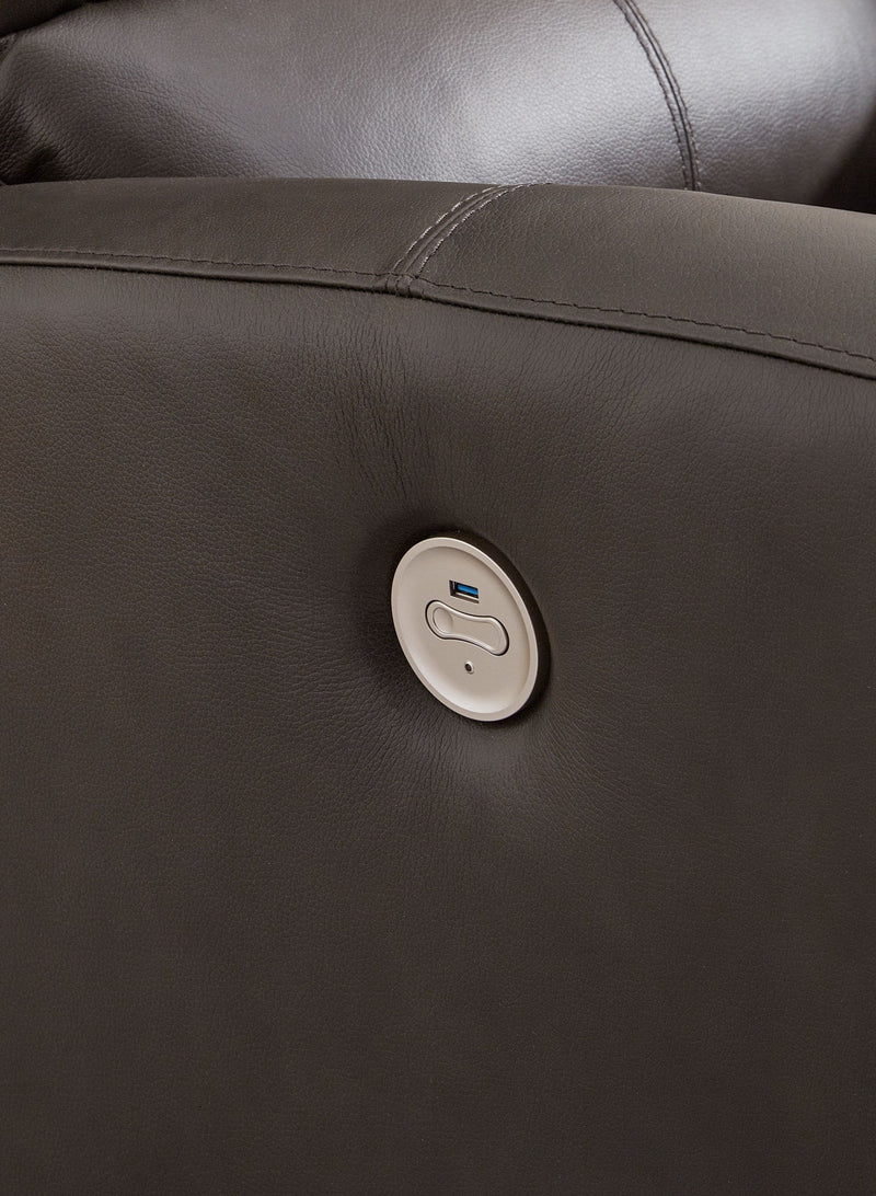 Boxmere - Reclining Power Sofa - Storm