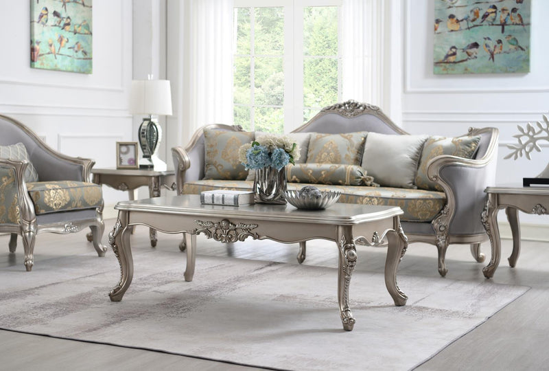 U198 - Traditional Loveseat - Gray