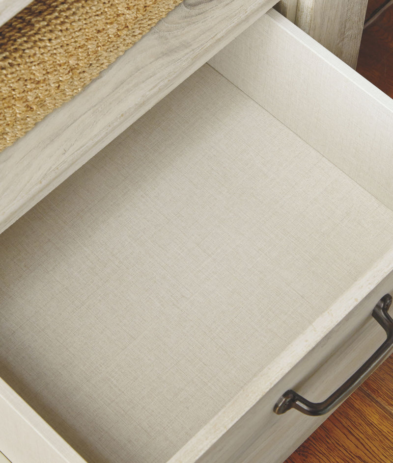 Bellaby - One Drawer Night Stand - Whitewash