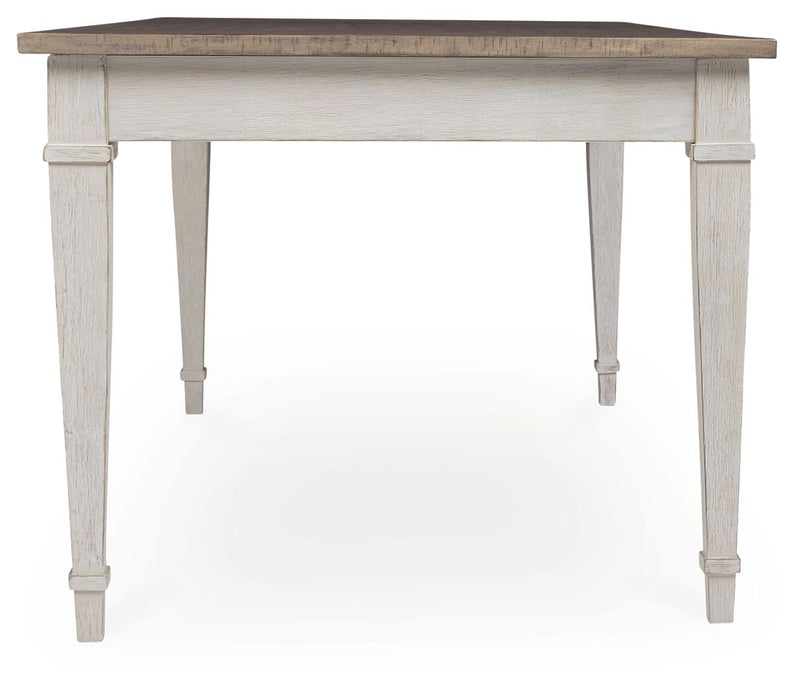 Skempton - RECT DRM Table w/Storage - White
