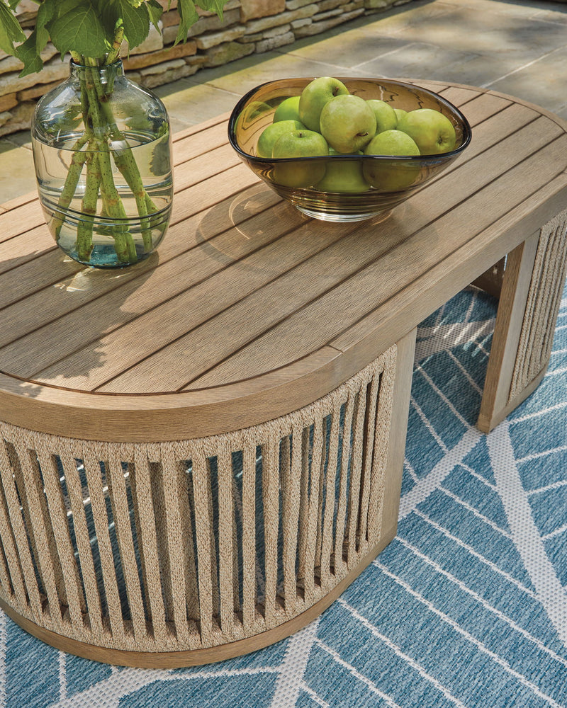 Serena Shores - Rectangular Cocktail Table - Beige
